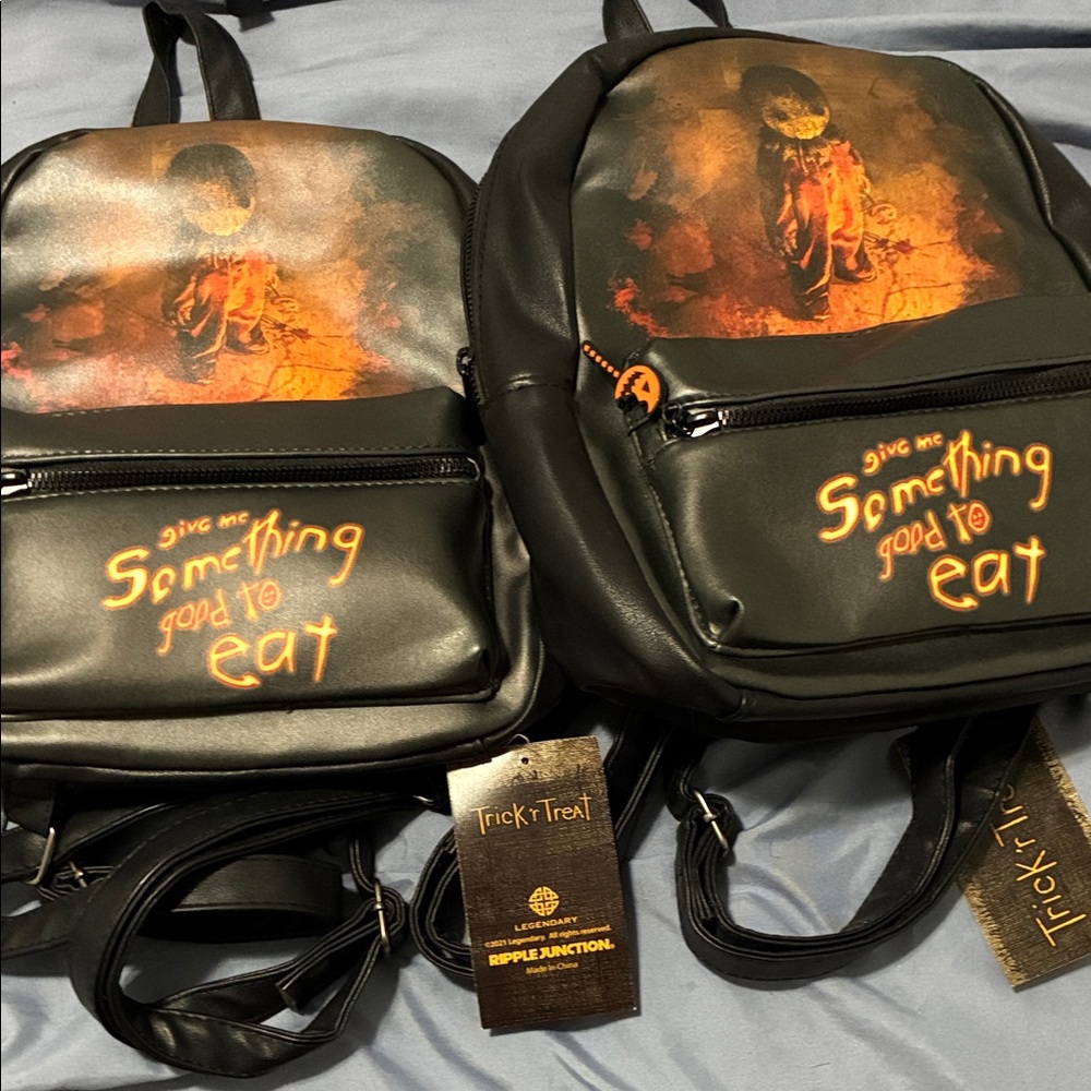 Trick 'r Treat Black and Orange Backpack for both